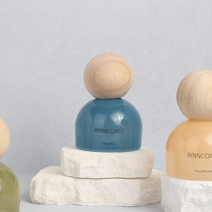 Raincoast Sang Trọng <span class=keywords><strong>70Ml</strong></span> Thủy Tinh Reedless Khuếch Tán Với Nắp Bằng Gỗ Lâu Dài Hương Thơm Dầu Cho Trang Trí Nội Thất Văn Phòng Đám Cưới - Product Image 2