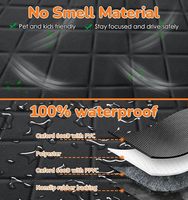 Housse de siège de voiture pour animaux de compagnie de qualité supérieure - Protection imperméable contre les UV/IR, durable et résistante aux odeurs, hamac convertible avec ajustement universel