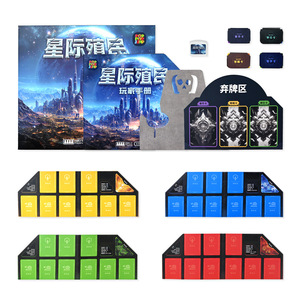 Jeu de société personnalisé complet avec cartes, jetons et manuel pour 2 à 10 joueurs, coins carrés, source Guangzhou - Product Image 4