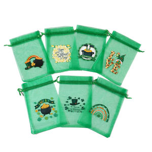 Sacs d'emballage promotionnels personnalisés avec logo imprimé, sacs cadeaux en organza/sachets en organza en gros - Product Image 5