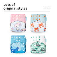 Happyflute – couche-culotte en tissu de poche lavable pour bébé, couche-culotte imperméable pour bébé, vente en gros