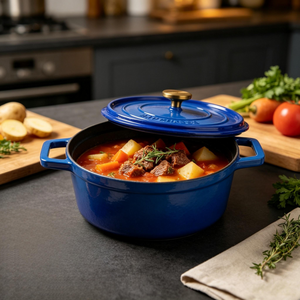 Casserole <span class=keywords><strong>en</strong></span> <span class=keywords><strong>fonte</strong></span> émaillée professionnelle avec logo personnalisé, robuste, compatible lave-vaisselle, pour hôtel et restaurant - Product Image 2