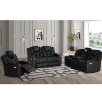 Canapé de salon en cuir moderne 3 places, design de luxe, style italien, inclinable – Collection Hot Sale