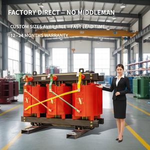 หม้อแปลงไฟฟ้าชนิดแห้ง SCB10 สามเฟส ทองแดงทั้งหมด 10kV แรงดันสูง สำหรับอุตสาหกรรม ปรับแต่งได้ - Product Image 1