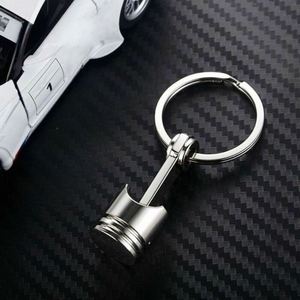 Car Engine Piston Style Keychain <b>Key</b> <b>Ring</b> Creative Metal Piston Model Keyring Keyfob <b>Key</b> Pendant KeyChain Decor Car Accessories - Product Image 2