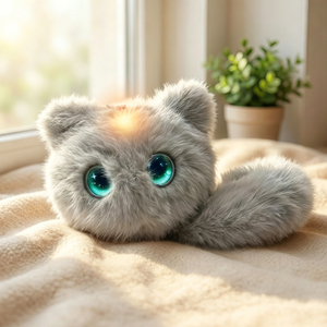 Emotional Companion AI Interaction Smart AI Curious Cat Companion Robot Pendant Plush Toy For Kid Women Gift Birthday Souvenir - Product Image 1
