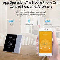 Termostato WiFi RKHK con Control por Voz, Programable Semanalmente, Táctil, con Control Remoto por Aplicación para Uso Comercial