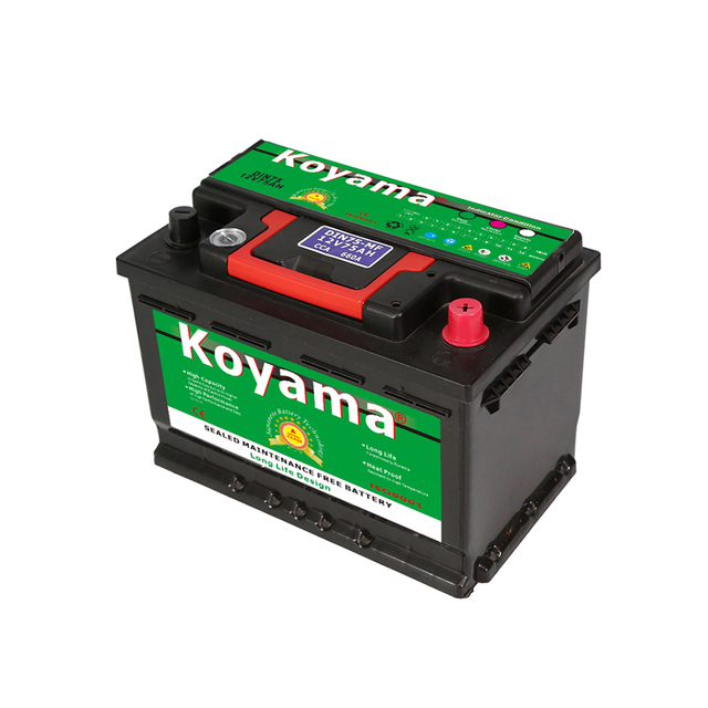 High Quality 12V 75Ah Automotive Battery DIN75 New Condition MF Acid Lead Sealed Type Car Battery