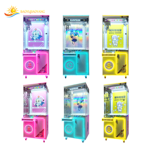 Machine à griffes d'arcade personnalisable en gros grue à pièces avec éclairage LED accepteur de billets de casier de prix distributeur automatique de jouets de type poupée - Product Image 5