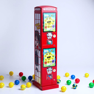 Latest <strong>Design</strong> Telephone Booth <strong>Style</strong> Capsule Vending <strong>Machine</strong> Double Deck Mini Toy Vending <strong>Machine</strong> for Business and Kids - Product Image 3