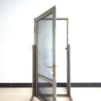 Porte en aluminium moderne suspendu écran magnétique maille en acier inoxydable pour porte