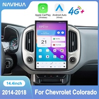 Reproductor Multimedia de Video para Auto NaviHua, Estilo Tesla, Android Auto, Receptor de Radio GPS para Chevrolet Colorado/GMC Canyon 2014-2018