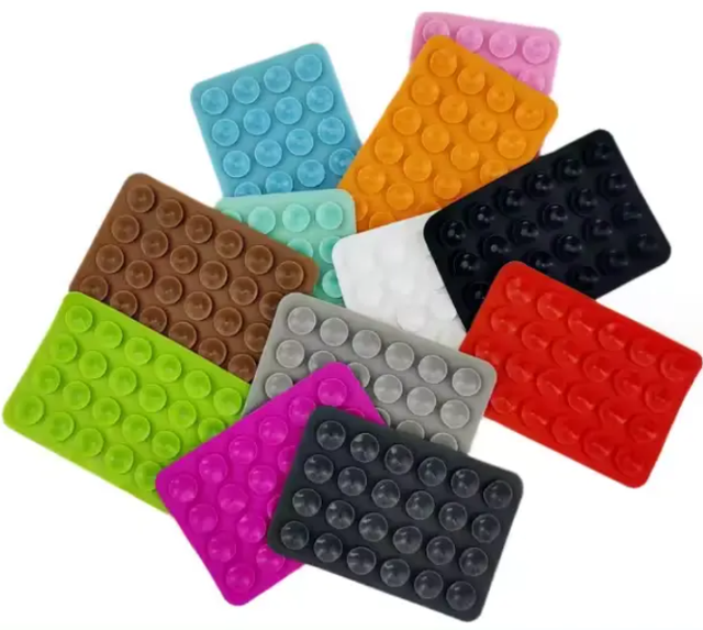 OEM LOGO Silicone Suction Cup Phone Holder, Multi-Functional Portable Anti-Slip Mobile Phone Stand