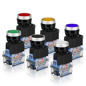 <span class=keywords><strong>Interrupteur</strong></span> à bouton-poussoir à réinitialisation automatique LA38-11, 22 mm, contact argenté, 220 V, petits interrupteurs à bouton-poussoir - Product Image 1