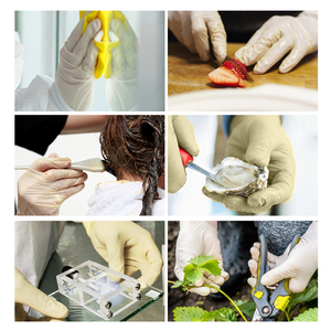 Hochwertige Einweg-<span class=keywords><strong>Latex</strong></span> handschuhe für Hotels Catering & Chirurgische Untersuchung Pulver freies Sicherheits produkt für Benutzer - Product Image 5