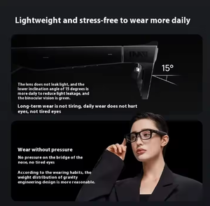 Lunettes 3D AR VR AI polarisées GO2 2025 avec caméra de réalité augmentée GPT Deepseek Android 9.0 Écran virtuel LED 50-80 pouces - Product Image 3