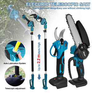 <span class=keywords><strong>เลื่อย</strong></span>ตัดกิ่งไร้สาย Makita 18V รุ่น Electric Goddess แบบเลื่อยโซ่ พร้อมด้ามต่อเพิ่มความยาว - Product Image 2