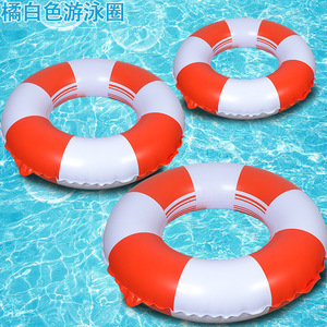Swimming <b>Ring</b> Thickened Enlarged Adult Unisex Round Stripe Pattern Environmentally Friendly Pvc 45mm YQ-015 - Product Image 5