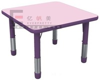 Table d'étude pour enfants de haute qualité, design de table ronde avec 6 chaises, table et chaises en bois
