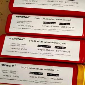 Électrodes en alliage <span class=keywords><strong>aluminium</strong></span>-silicium Naidi Good Mobility Alsi5 3,2 mm AWS 5.10 E4043/E4047, <span class=keywords><strong>baguette</strong></span> de soudage <span class=keywords><strong>à</strong></span> <span class=keywords><strong>arc</strong></span> court haute résistance - Product Image 4