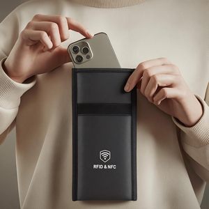 Bolsas Faraday para Teléfonos Móviles 5G, Bloqueador de Señal 4G <span class=keywords><strong>3G</strong></span> GPS, Ignífugas, Impermeables, Antiarañazos, con Correa Desmontable para <span class=keywords><strong>iPhone</strong></span> 17 Pro Max - Product Image 3