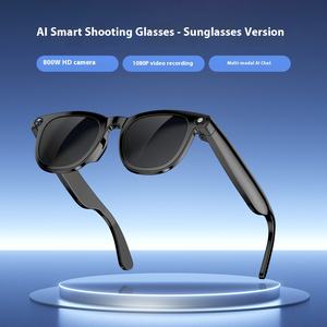 Cámara transfronteriza de 800W, gafas inteligentes, traducción AI, reconocimiento de imagen, Control de música, <span class=keywords><strong>Wifi</strong></span> para fotos, auriculares inteligentes portátiles - Product Image 2