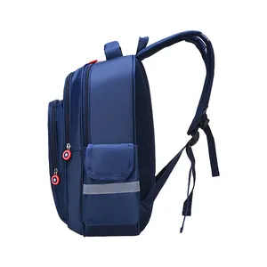 Mochila escolar unissex para adolescentes, mochila escolar de material de couro puro para homens, ideal para crianças e adolescentes