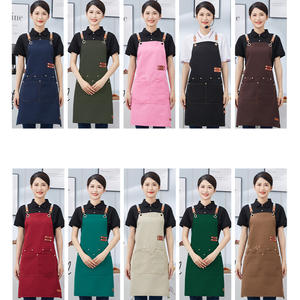 Tabliers de cuisine pour femmes hommes Chef styliste tablier Grill Restaurant Bar Boutique Cafés Beauté Ongles Studios Uniforme Tablier en toile - Product Image 6