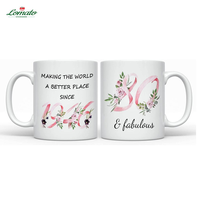 Mug à café et thé en céramique personnalisable par sublimation, 11oz et 15oz, idéal pour la fête des Mères, vente en gros, nouveauté 2026