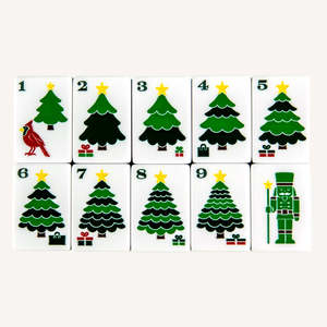Holly Jolly Ensemble de Mahjong Portable Moderne Thème Noël Tuiles de Mahjong Américaines Jeu de Fêtes Cadeau Stock Disponible Vente en Gros - Product Image 4