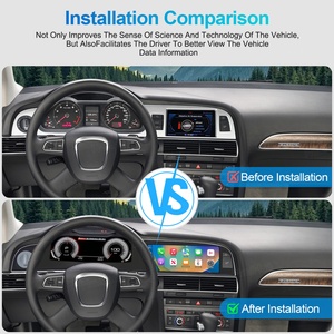 12.3" Dual Screen Android Car Radio for Audi A6L 2005 2011 Multimedia Player Carplay Navigation <b>Auto</b> Head Unit Monitor Dashboard - Product Image 6