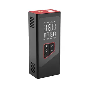 HF8010 new power upgraded 3*2000mah wireless Tyre Inflator 12v150 PSI Digital Display Multiple Modes car inflator with LED light