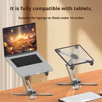 Support pour ordinateur portable, rotation à 360 degrés, réglable, portable, pour tablette et ordinateur portable de 10 à 17 pouces