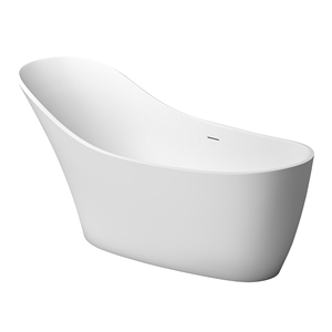 อ่างอาบน้ำแบบลอยตัว Maydon Modern Solid Surface ขนาด 1700 มม. อ่างน้ำวนสำหรับห้องน้ำ อ่างอาบน้ำแบบแช่ตัวสีขาวด้าน ผู้จำหน่ายอ่างอาบน้ำ - Product Image 4