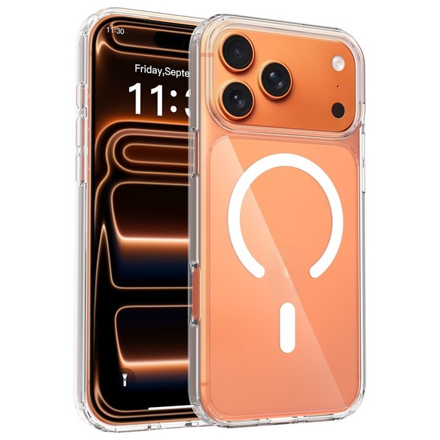 Popular High Transmittance Clear PC Protector Soft TPU  Slim Shock Absorbing Transparent Case for iPhone 18 ProMax /17 Pro/16