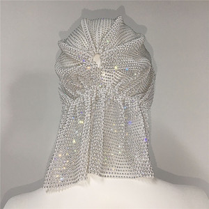 Bandeau pour cheveux en strass scintillant pour femmes, turban en modal, bijoux pour cheveux en cristal, chapeau, accessoire de soirée, écharpe scintillante - Product Image 6