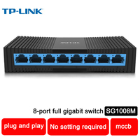 Switch Gigabit TP-Link TL-SG1008M de 8 Puertos, 1000Mbps Ethernet RJ45, Concentrador de Red LAN con 1 Año de Garantía