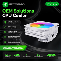 Low Profile ITX Cooler with 6 Copper Heatpipes 15mm Slim RGB Fan for Wholesale Distributor with Logo Custom OEM Bulk Order Ready