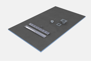 Kit <span class=keywords><strong>de</strong></span> receveur <span class=keywords><strong>de</strong></span> <span class=keywords><strong>douche</strong></span> XPS facile à installer, surface étanche pour carreaux en céramique et en porcelaine, drain linéaire avec système <span class=keywords><strong>de</strong></span> fixation simple et rapide - Product Image 3