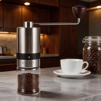 Moulin à café manuel primé en acier inoxydable - pour la maison et les cafés - Red Dot & IF Design