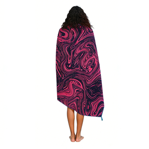 Toallas de Playa Personalizadas de Microfibra con Estampado de Imagen, Color Gamuza, 90% Poliéster, Gruesas, Color Morado, para Mujer - Product Image 5