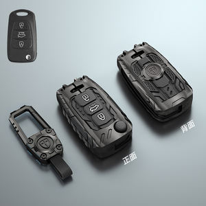 Housse de porte-clés de voiture en métal et silicone compatible avec <span class=keywords><strong>Hyundai</strong></span> I10 I20 I30 <span class=keywords><strong>IX20</strong></span> IX35 KIA Soul Rio Sportage Sorento Picanto - Product Image 5