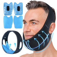 Attelle de compression chaude/froide en néoprène pour menton avec logo personnalisé OEM TMJ, avec coussinets en gel pour soins dentaires, vente en gros