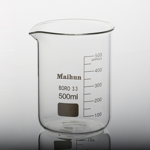 कारखाने प्रत्यक्ष बिक्री गर्मी प्रतिरोधी मोटी दीवार बोरोसिलिकेट ग्लास 3.3 10 मिलीलीटर पारदर्शी प्रयोगशाला ग्लास बेकर 560 तापमान - Product Image 6