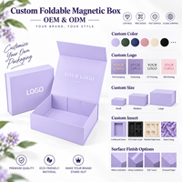 Boîte cadeau à fermeture magnétique de conception personnalisée de qualité supérieure, boîte en carton rigide écologique pliable pour produits cosmétiques et de soin de la peau