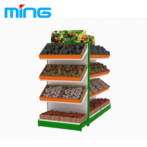 Gondola Logam Penjualan Langsung dari Pabrik untuk Rak Buah dan Sayuran - Product Image 3