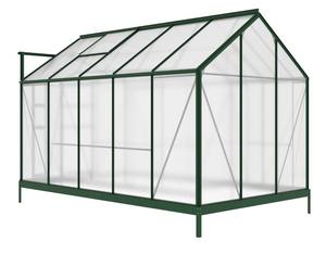 6.2x10.2FT Plantation de graines serre de plain-pied en plein air avec base en métal et cadre en aluminium et panneau PC bâtiment de jardin - Product Image 5