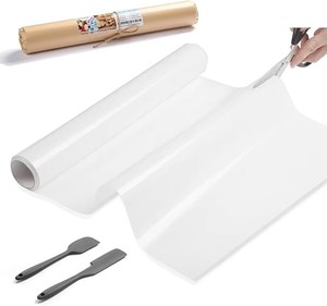 <span class=keywords><strong>Tapis</strong></span> de cuisson en silicone en rouleau avec 2 spatules - <span class=keywords><strong>Tapis</strong></span> de pâtisserie en silicone antidérapant 12" x 8" réutilisable pour congélation et séchage (<span class=keywords><strong>Silpat</strong></span>) - Product Image 1