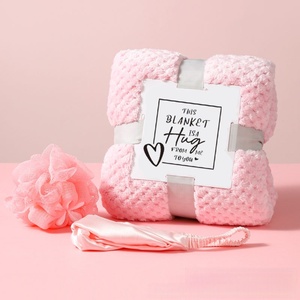 <strong>Pink</strong> Blanket <strong>Gift</strong> Bath <strong>Gift</strong> Box <strong>Set</strong> Mother's Day Birthday <strong>Perfume</strong> Preserved Flowers Custom Soaps <strong>Pink</strong> Purple <strong>Gift</strong> <strong>Set</strong> - Product Image 3