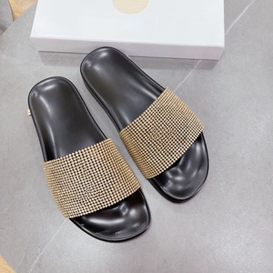 Pantuflas de Diseñador con Lentejuelas Negras para Mujer, Pantuflas Transpirables de Moda para Hombre, Antideslizantes, con Suela de PU, Entresuela de EVA y Suela Plana - Product Image 2